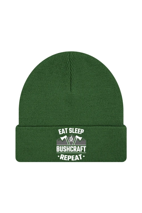 Czapka zimowa East sleep bushcraft repeat - ciemnozielona