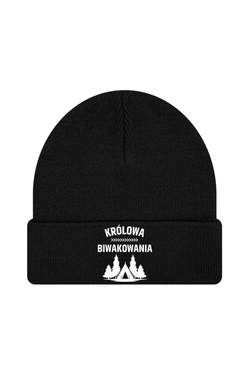 Czapka zimowa Królowa biwakowania - czarna
