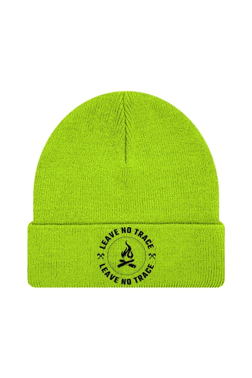 Czapka zimowa Leave no trace - limonka