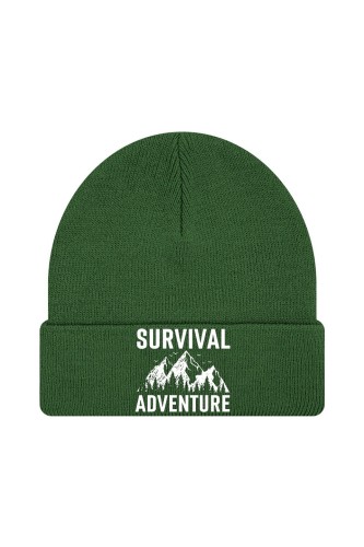 Czapka zimowa Survival Adventure - ciemnozielona