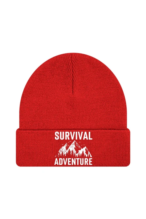 Czapka zimowa Survival Adventure - czerwona