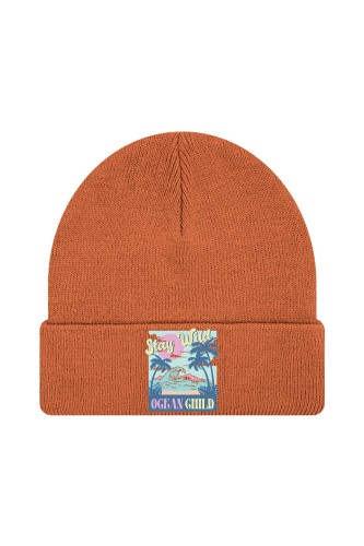 Czapka zimowa Stay wild ocean child - pomarańczowa