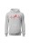 Bluza damska z kapturem Motocross heartbeat - szara