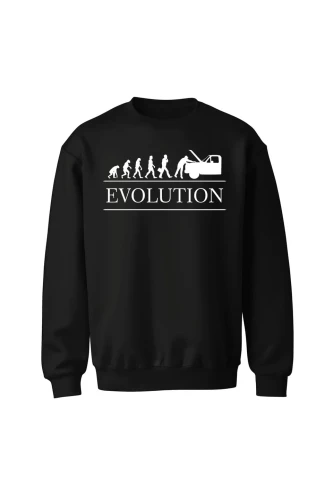 Bluza męska bez kaptura Ewolucja Mechanika