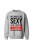 Bluza męska bez kaptura Nie znoszę być sexy ale jestem strażakiem - szara