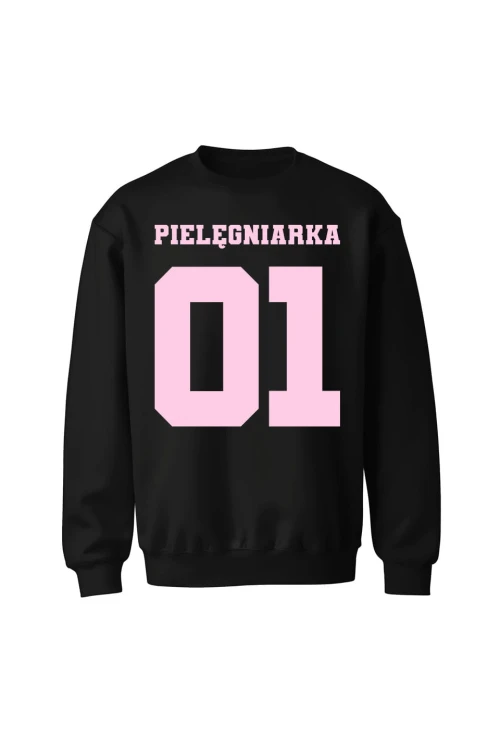 Bluza bez kaptura Pielęgniarka 01 - czarna