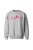 Bluza bez kaptura Motocross heartbeat - szara