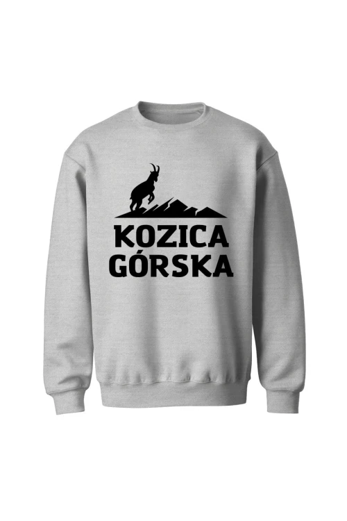 Bluza bez kaptura Kozica górska - szara