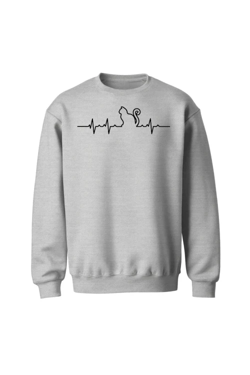 Bluza bez kaptura Koci puls - szara