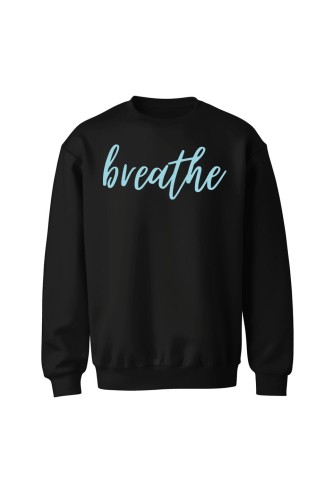 Bluza bez kaptura Breathe - czarna