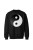 Bluza bez kaptura Symbol Yin Yang - czarna