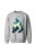Bluza bez kaptura Buddyzm Medytacja - szara