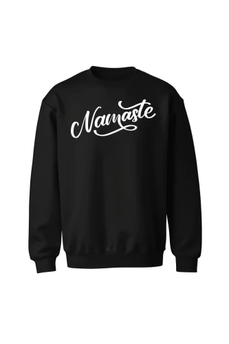 Bluza bez kaptura Namaste Napis