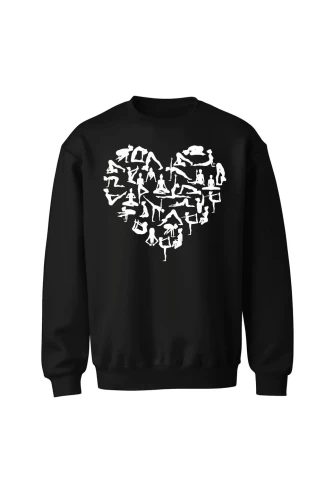 Bluza bez kaptura Joga Serce