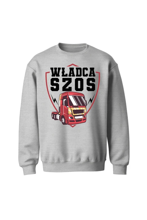 Bluza bez kaptura Władca szos - szara