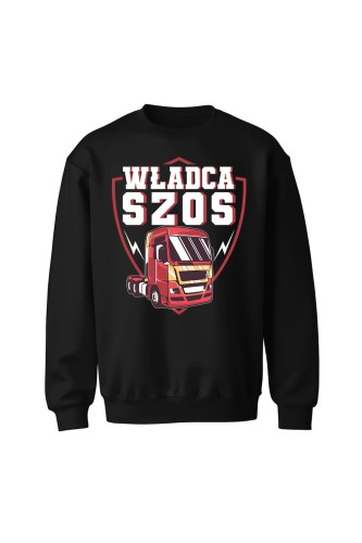 Bluza bez kaptura Władca szos - czarna