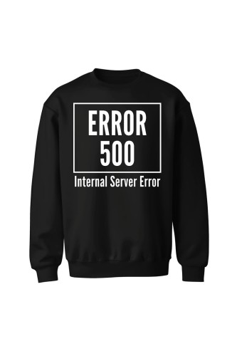 Bluza bez kaptura 500 error - czarna