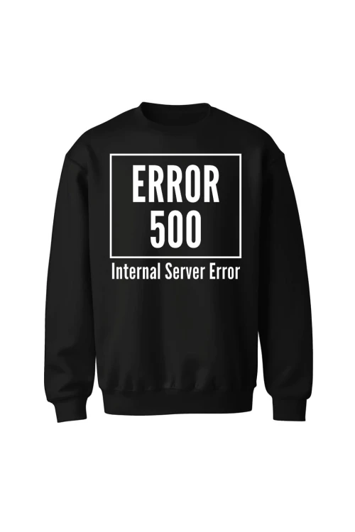 Bluza bez kaptura 500 error - czarna
