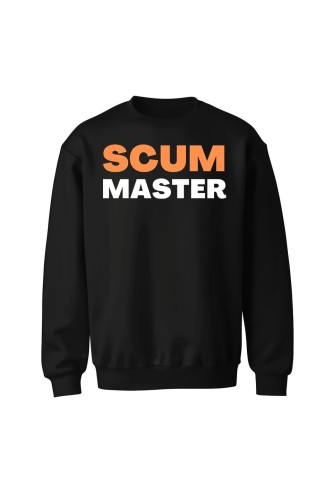 Bluza bez kaptura Scum master - czarna