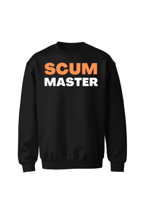 Bluza bez kaptura Scum master - czarna