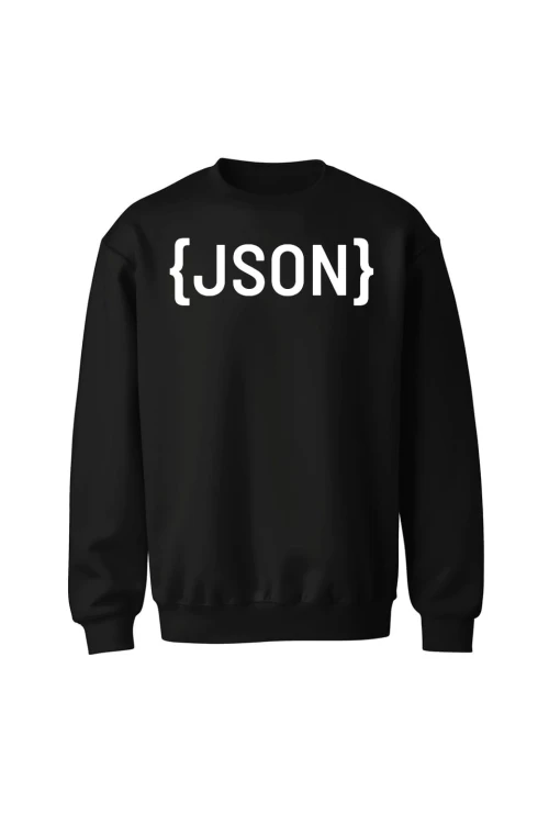 Bluza bez kaptura JSON - czarna