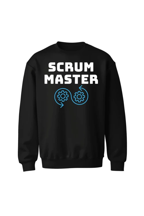 Bluza bez kaptura Scrum master - czarna