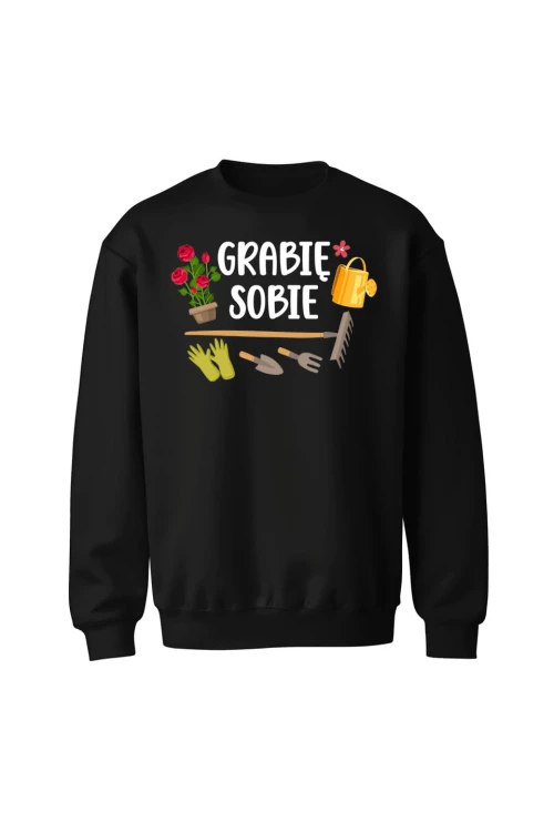 Bluza bez kaptura Grabie sobie - czarna