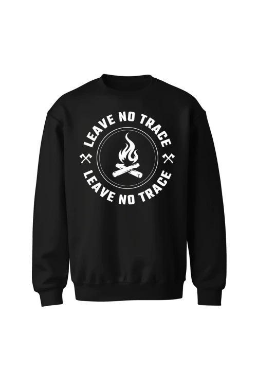 Bluza bez kaptura Leave no trace - czarna