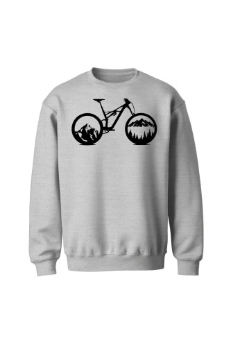 Bluza bez kaptura Mountain bike enduro downhill - szara