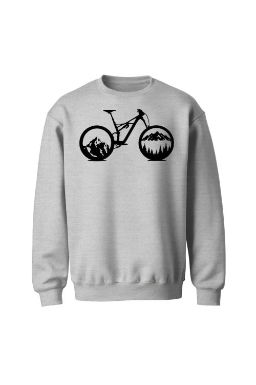 Bluza bez kaptura Mountain bike enduro downhill - szara