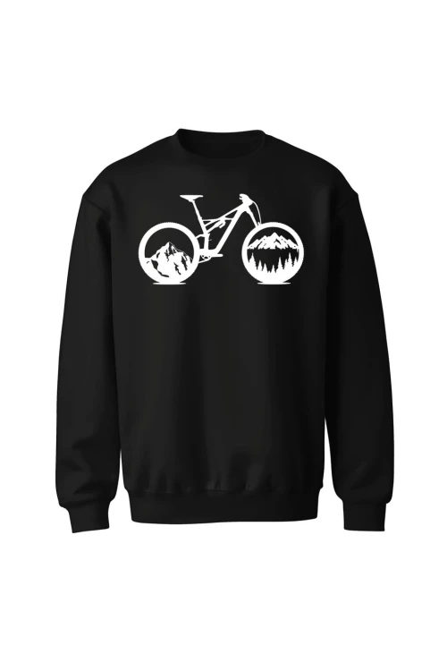 Bluza bez kaptura Mountain bike enduro downhill - czarna