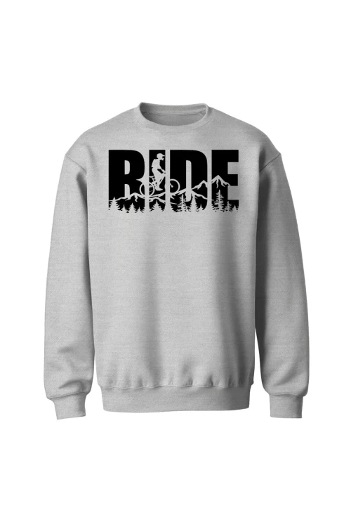 Bluza bez kaptura Ride MTB - szara