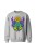 Bluza bez kaptura Hippies Alien - szara