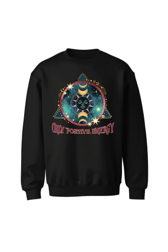 Bluza bez kaptura Stay Wild Moon Child - czarna