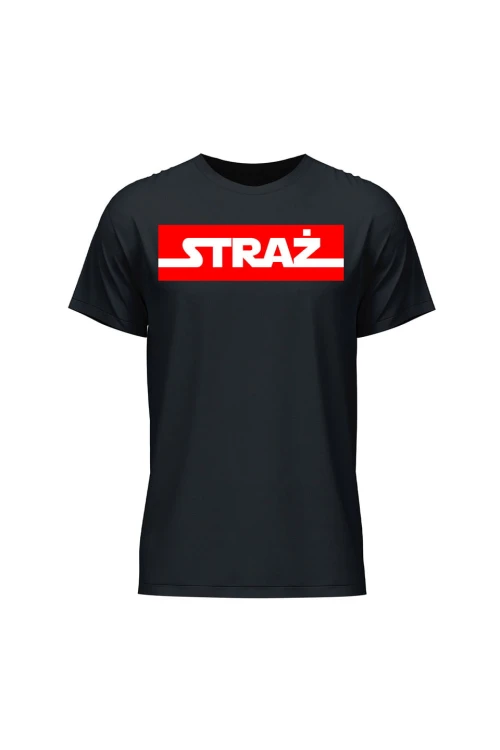 Koszulka męska STRAŻ - czarna