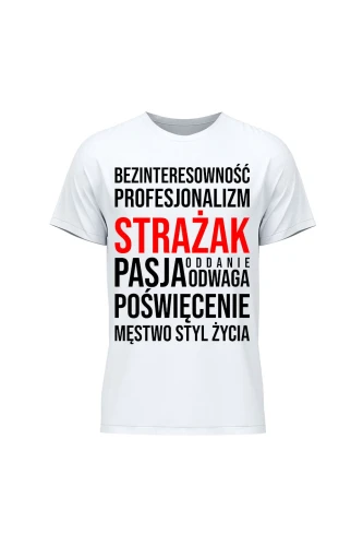 Koszulka męska Cechy strażaka