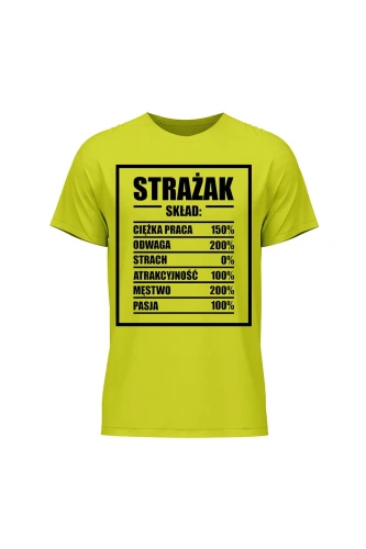 Koszulka męska Strażak skład