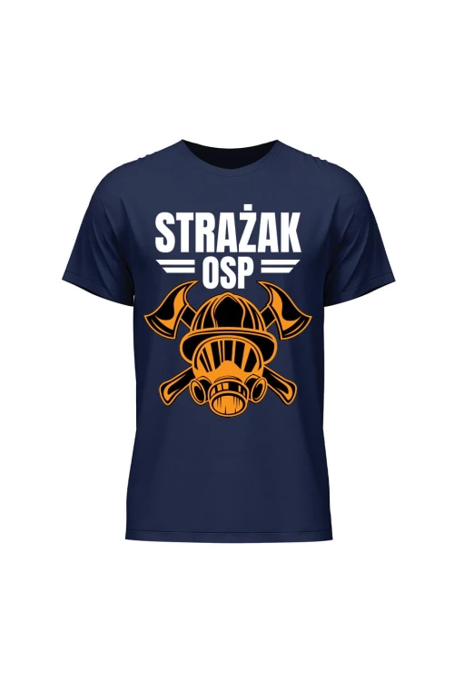 Koszulka męska Strażak OSP - granatowa