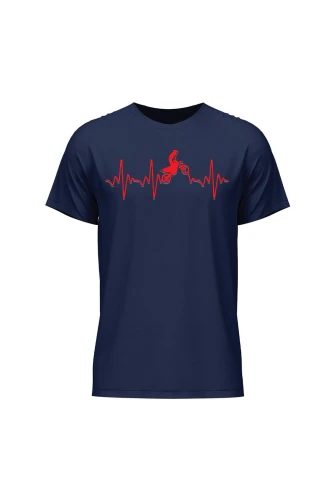 Koszulka męska Motocross heartbeat