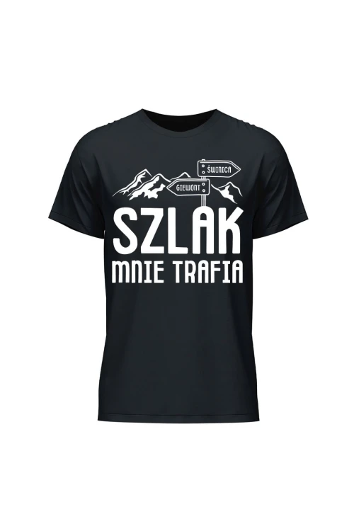 Koszulka męska Szlak mnie trafia - czarna
