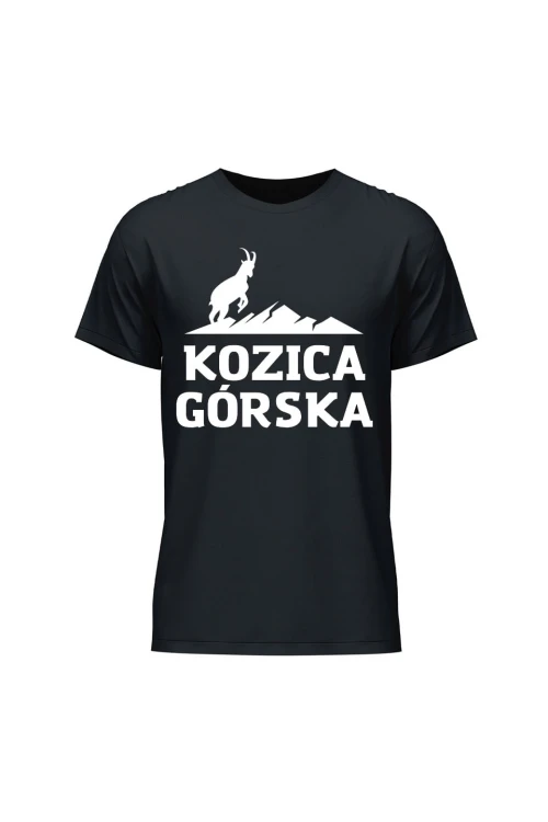 Koszulka męska Kozica górska - czarna