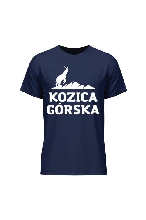 Koszulka męska Kozica górska - granatowa