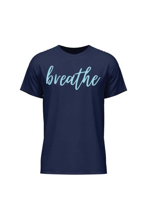 Koszulka męska Breathe - granatowa