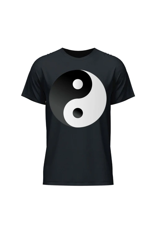 Koszulka męska Symbol Yin Yang - czarna