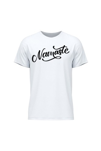 Koszulka męska Namaste Napis - biała