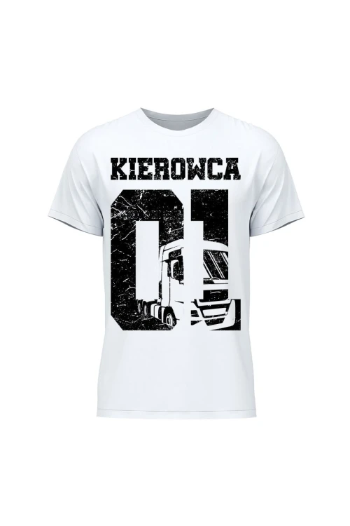 Koszulka męska Kierowca 01 - biała