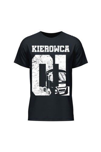 Koszulka męska Kierowca 01 - czarna