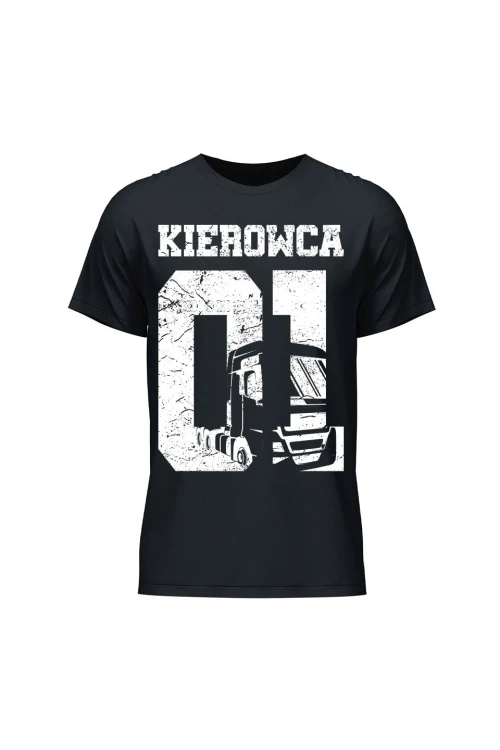 Koszulka męska Kierowca 01 - czarna