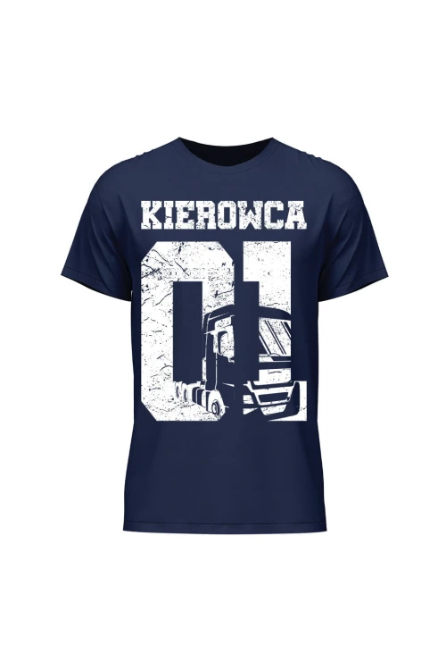 Koszulka męska Kierowca 01 - granatowa