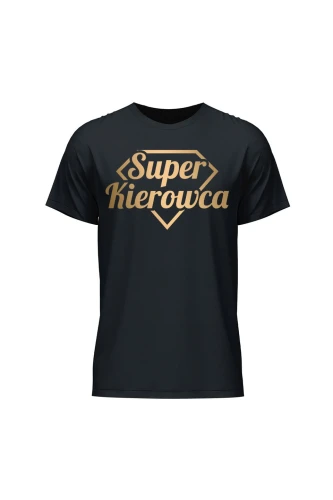 Koszulka męska Super kierowca złoty